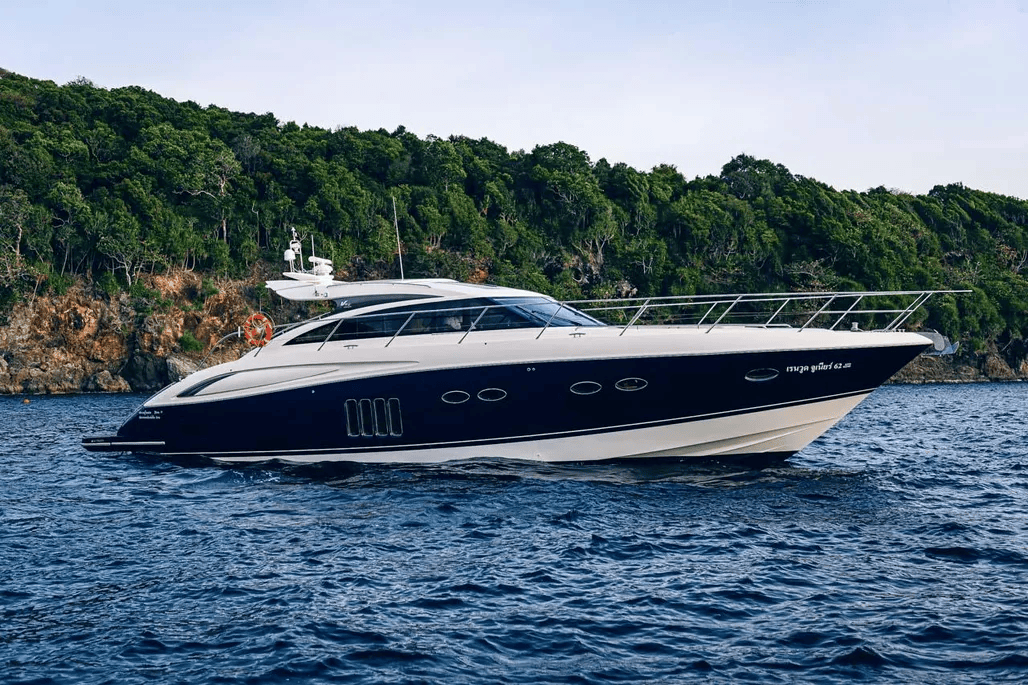 PRINCESS V62S luxury yacht charter French Riviera