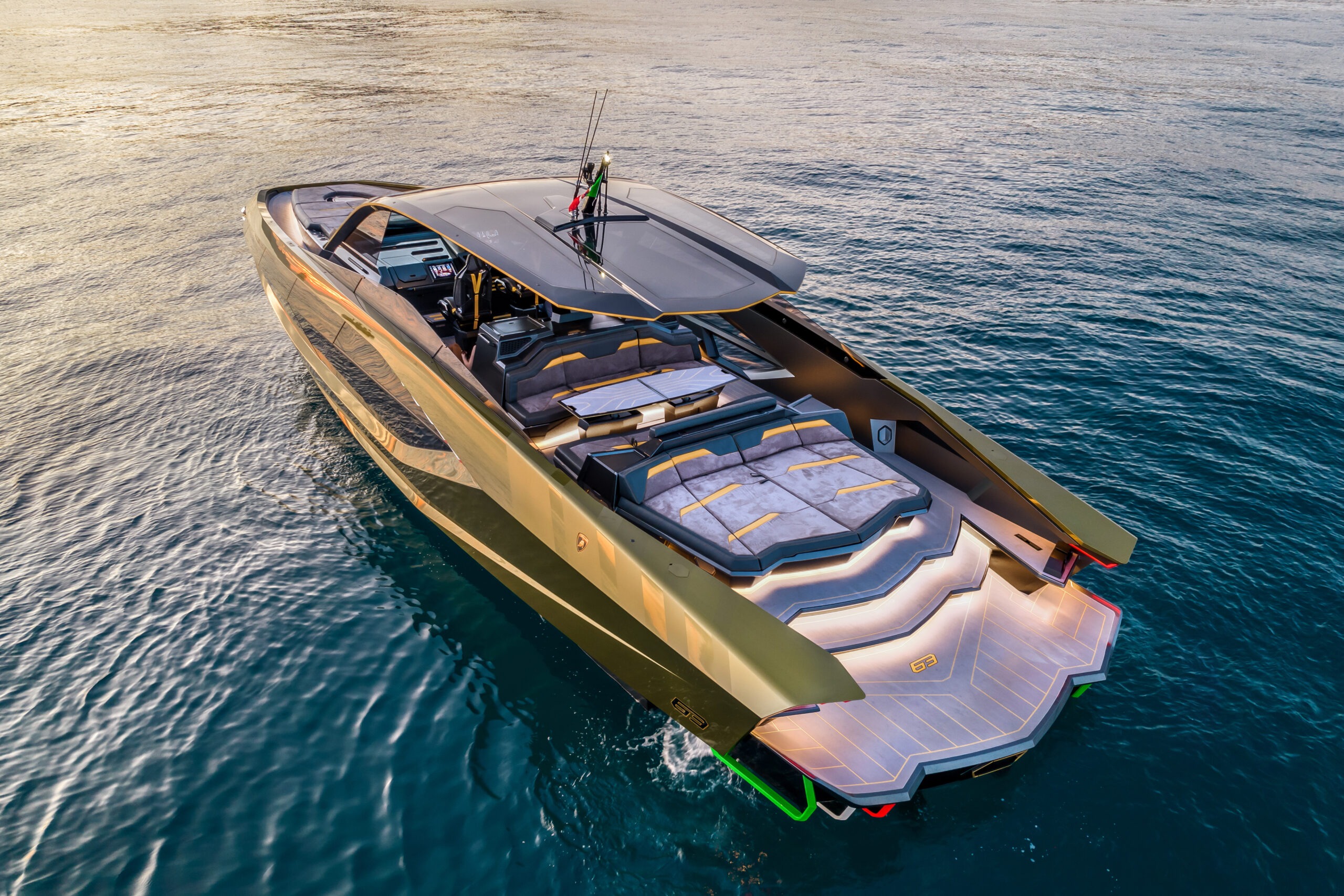 Lamborghini 63 yacht charter, photo 3