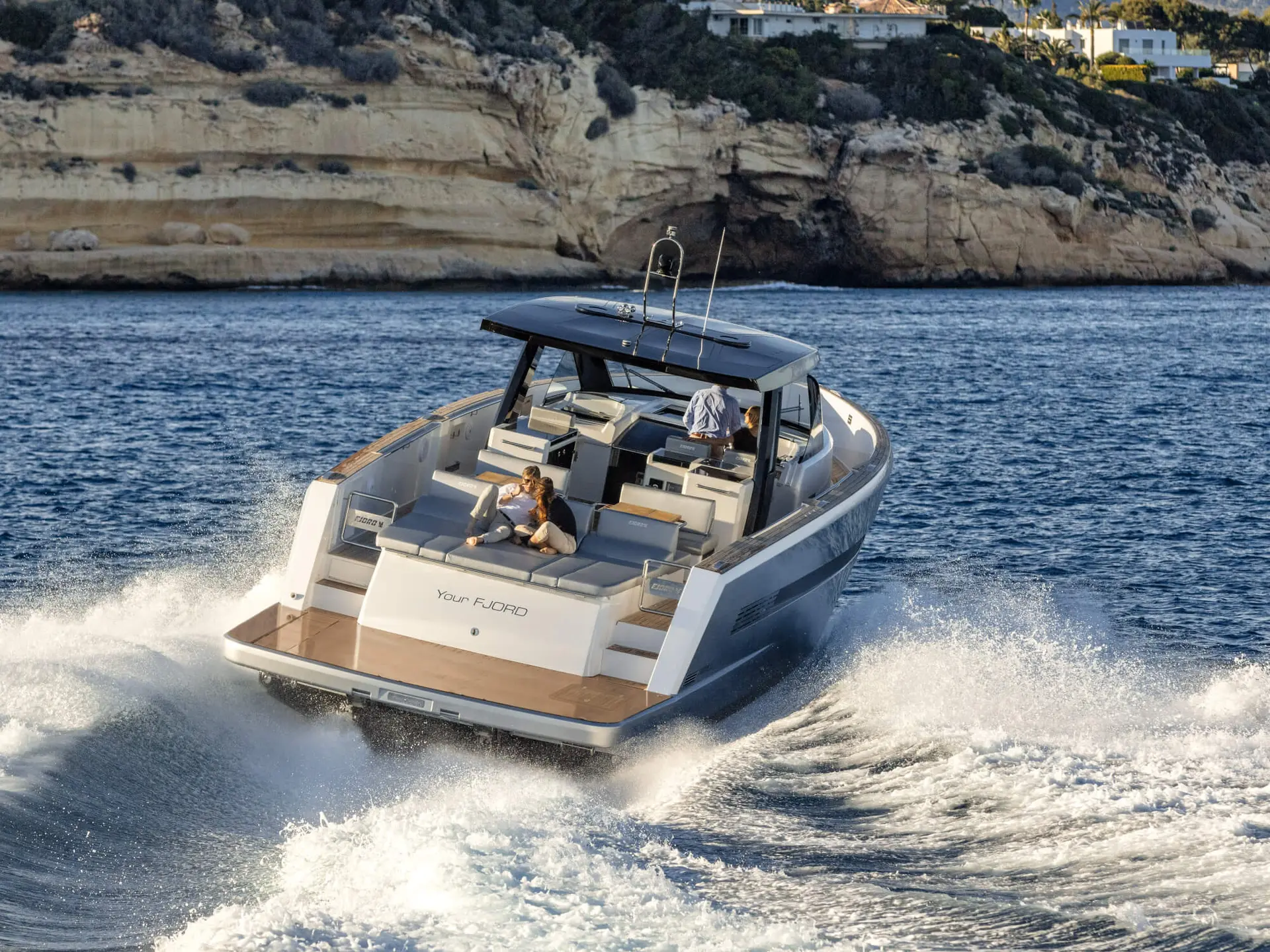 FJORD 52 luxury yacht charter French Riviera