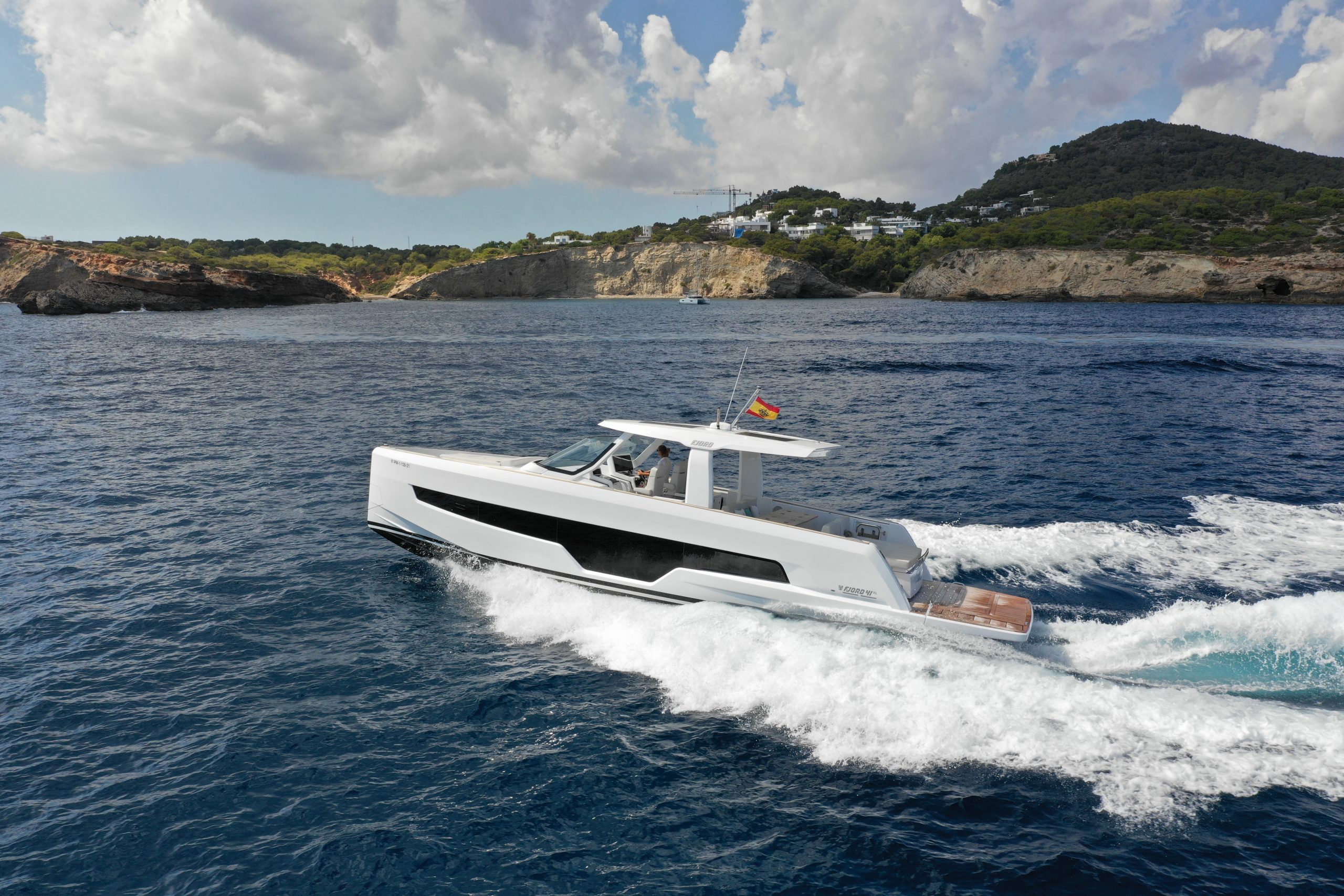 FJORD 41 XL luxury yacht charter French Riviera