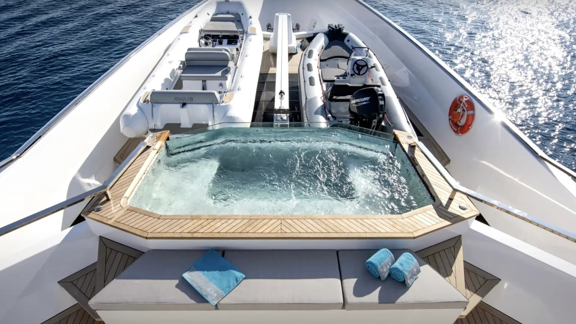 AL WAAB yacht detail