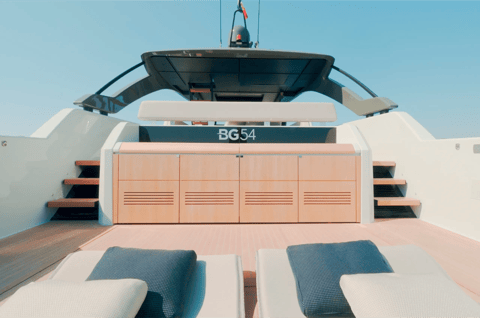 BLUEGAME 54, embarquement à saint-tropez